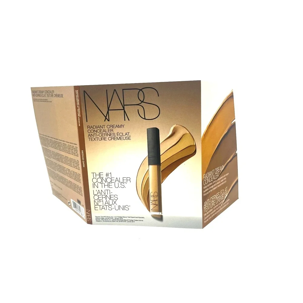 Nars Radiant Creamy Concealer 4 Shades Sample Card Biscuit Caramel Walnut Amande